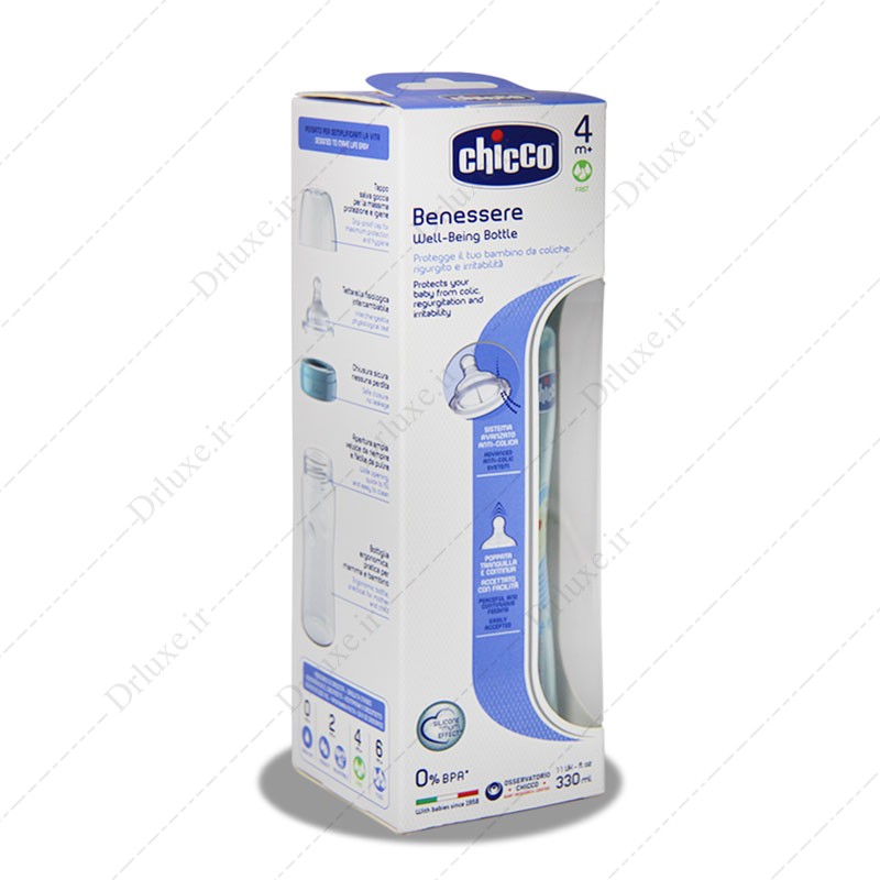 مشخصات،قیمت وخریدشیشه شیر چیکو مدل 58020 ظرفیت 330 میلی لیتر-دکتر لوکس